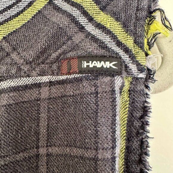 🔥 Upcycled Hawk Sleeveless Flannel – “Whoa Black Betty” Back Graphic – Size M - Picture 5 of 5